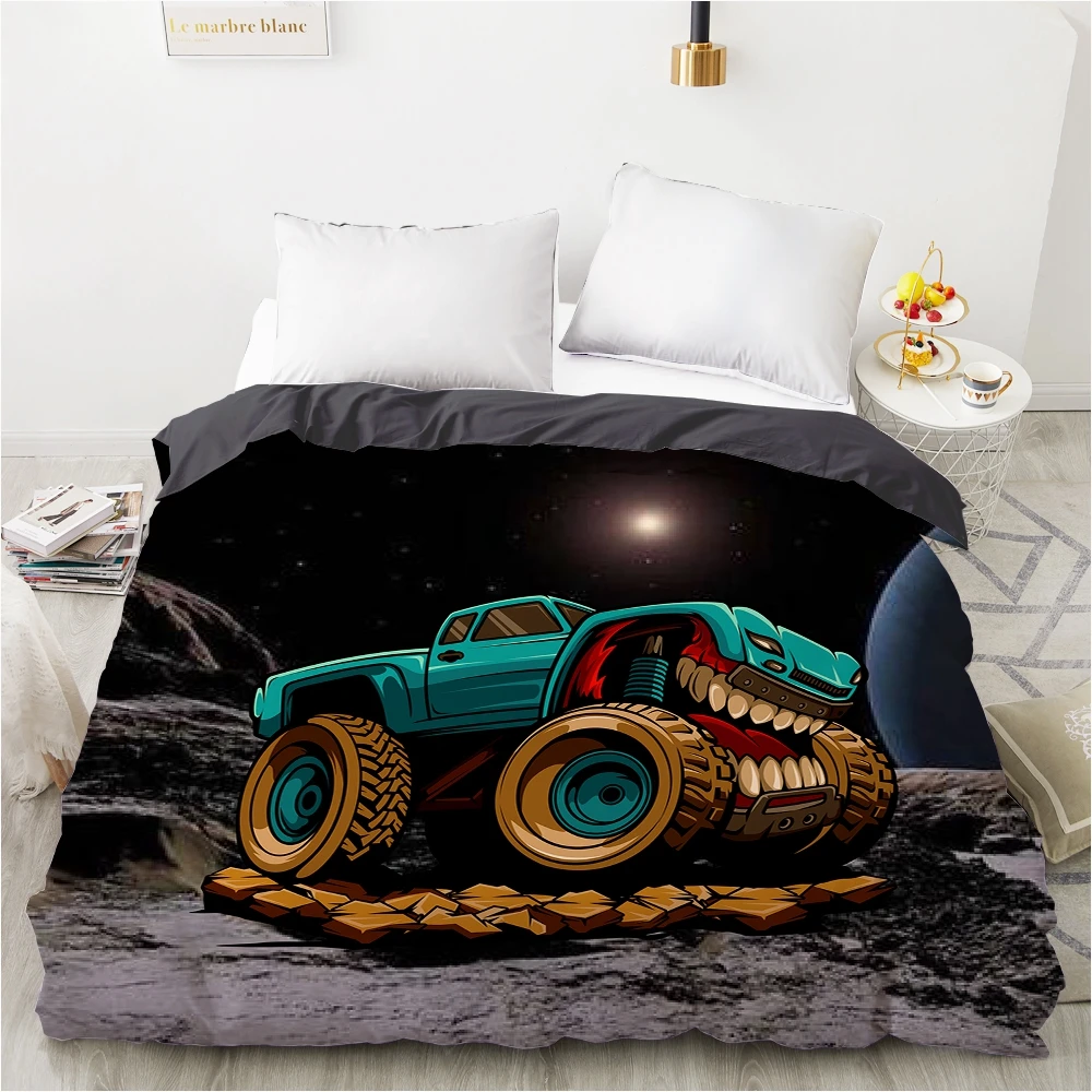 

Пододеяльник детский с мультяшным рисунком автомобиля, одеяло/удобный чехол, постельное белье для детей, для маленьких девочек 140x200 240x220 для дома с большими зубами