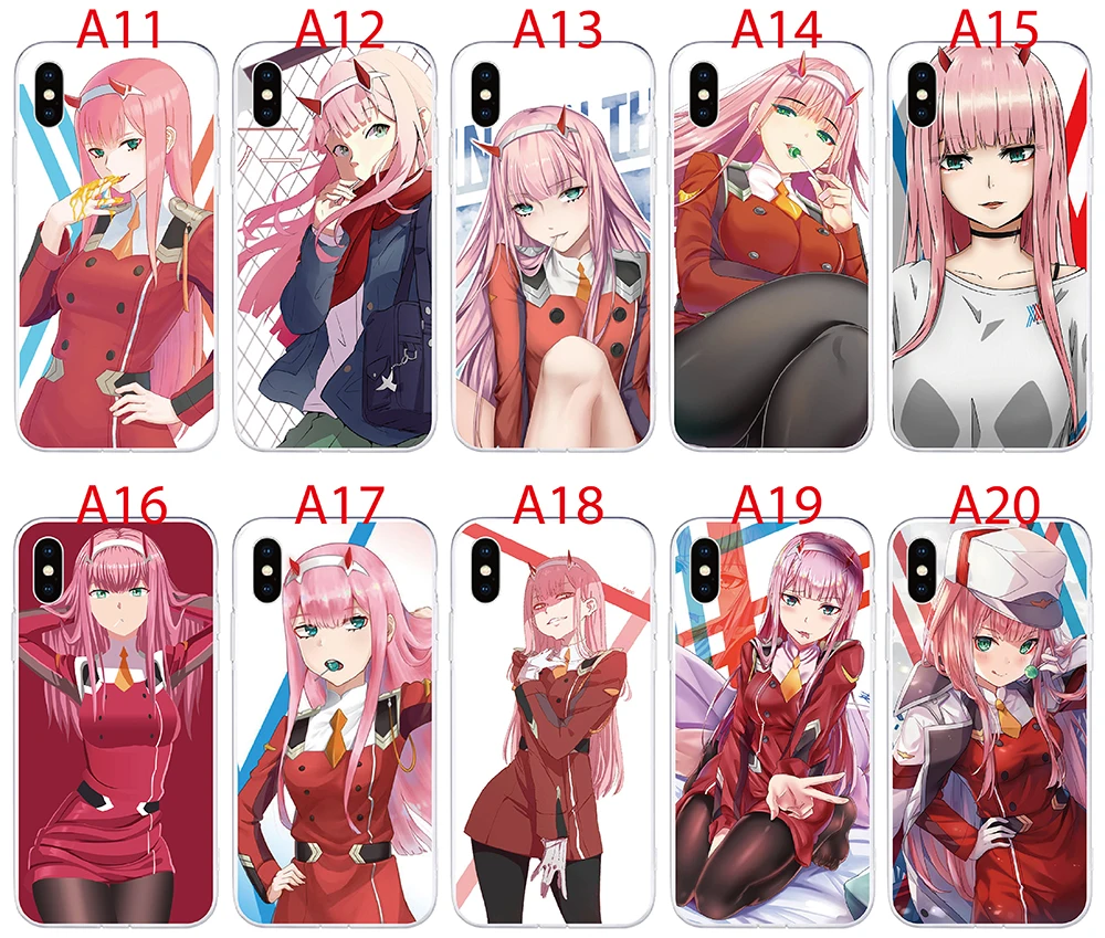 

Чехол для OPPO Realme C25Y C25S C25 C21Y C21 C20 C20A C17 C15 C12 C3 C3i, мягкий чехол из ТПУ с аниме Zero Two FranXX, задняя крышка