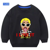 girls sweatshirt hoodies children streetwear baby toddler boy clothes kids clothing hip hop rapper casual funny clothes girl top