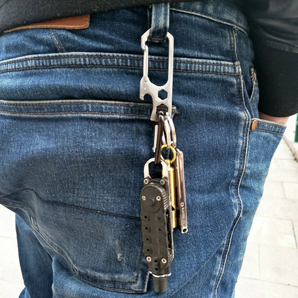 Открывалка для бутылок скалолазание застежка отвертка многофункциональные