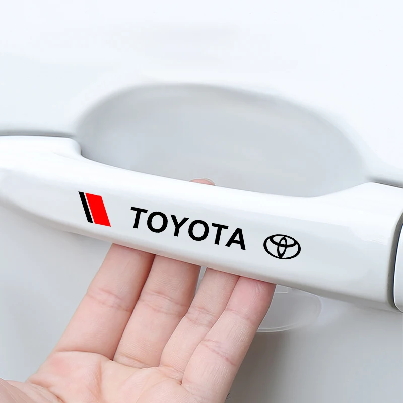 Стайлинг автомобиля 4 шт. стикер s дверная ручка кузов наклейка Водонепроницаемая