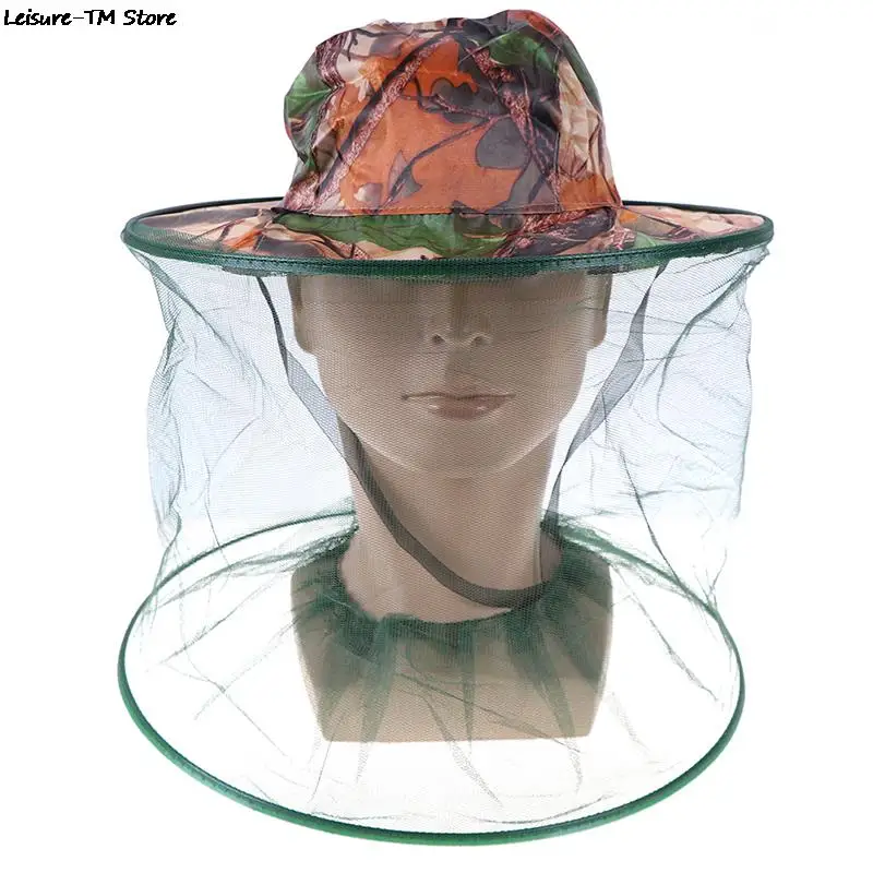Камуфляжная шляпа для рыбалки Пчеловодство насекомых противомоскитная сетка