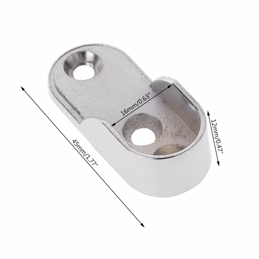 2 шт. держатель для одежды трубчатая опора шкафа штанги уплотненный кронштейн