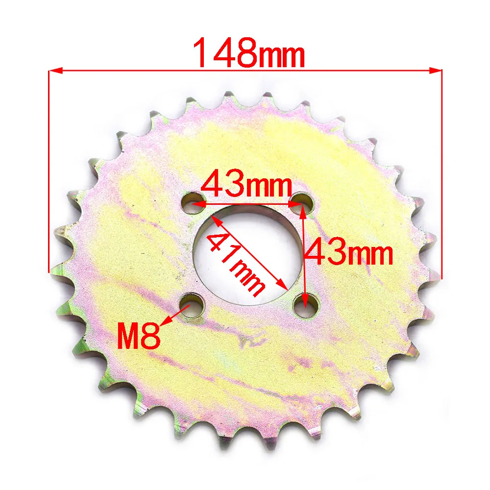 

High Quality 530 28tooth 28T 41mm Rear Sprocket for ATV Quad Pit Dirt Bike Buggy Go Kart Motorcycle Motor