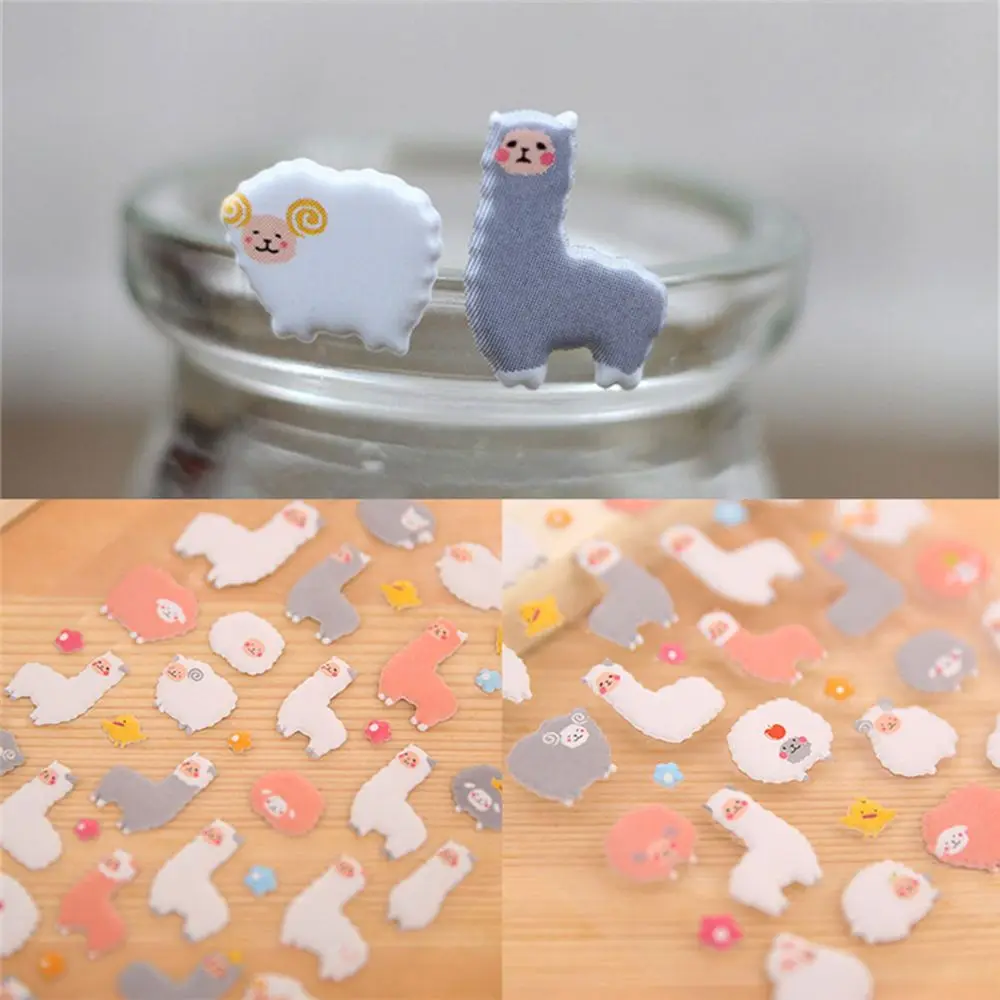 Новинка 2020 милые Мультяшные 3D наклейки с овечкой и альпакой детские для