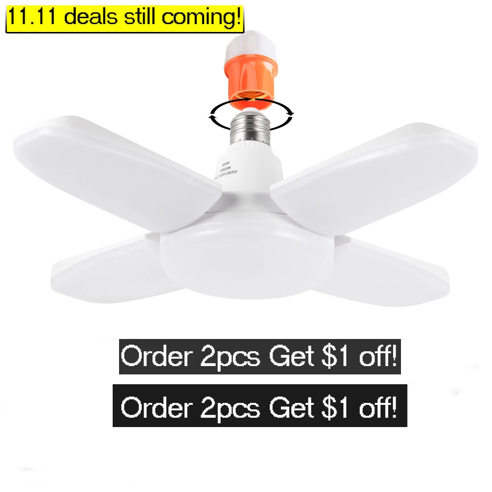 Светодиодный подвесные светильники Складная лопасть вентилятора светодиодных