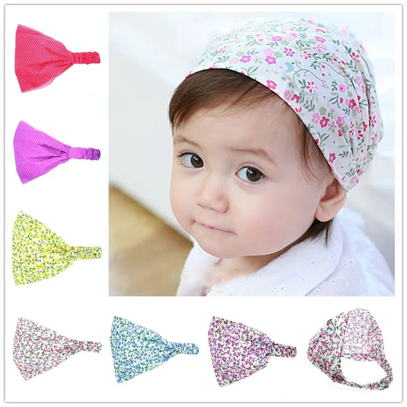 Baby Headband Girls Soft Elastic Girl Headbands Hair Accessories Infant Turban Headwraps Haarband Printing Stretch HB441S | Детская
