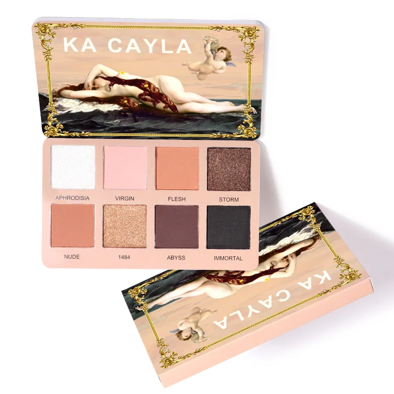 8 цветов Палитра теней для век матовые мерцающие водостойкие стойкие блестящие