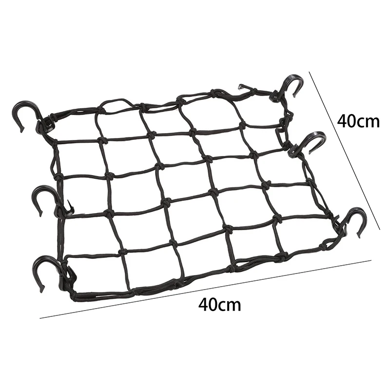 

Elasticated Bungee Cargo Luggage Package Net With Hooks For Rear Bicycle Bag Basket Bike Motorcycle Helmet Cargo Net New