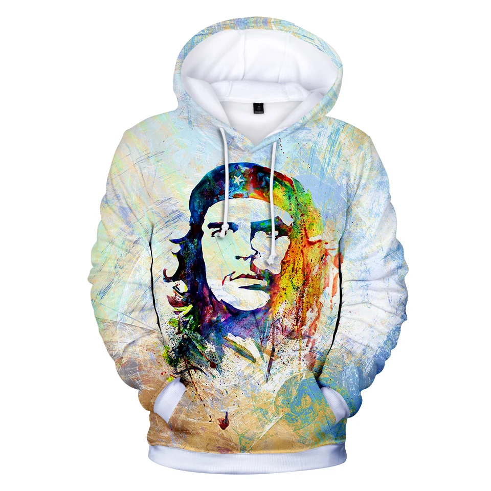 2019 Fashion Hot New Che Guevara 3D Hoodie Men/Women Casual Streetwear Hip Hop Print Men's Sweatshirts Top | Женская одежда