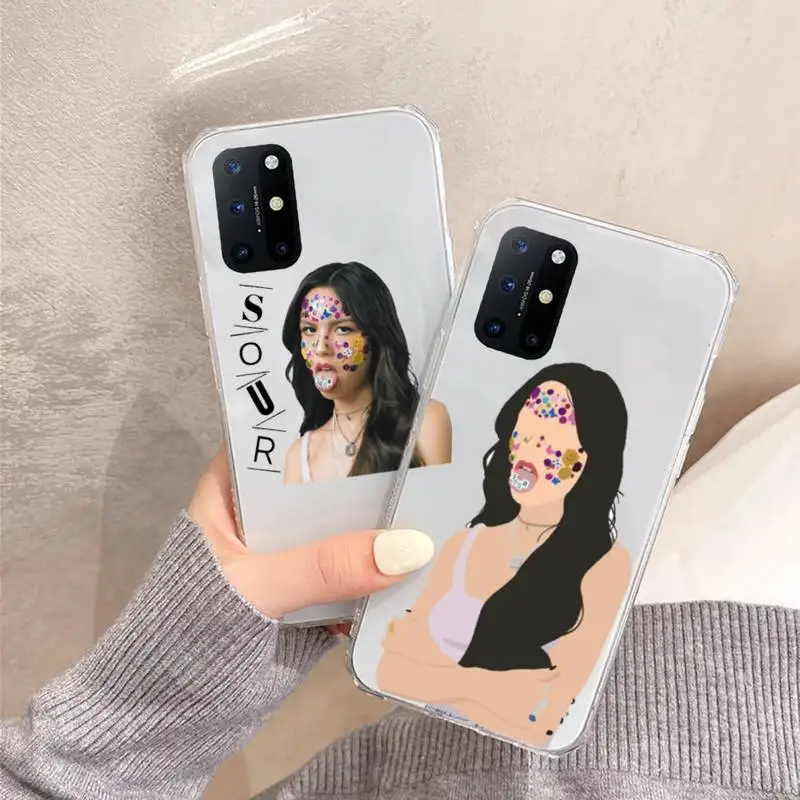 

Olivia Rodrigo singer Phone Case Transparent for OnePlus 7 9 8 t pro shell cover coque