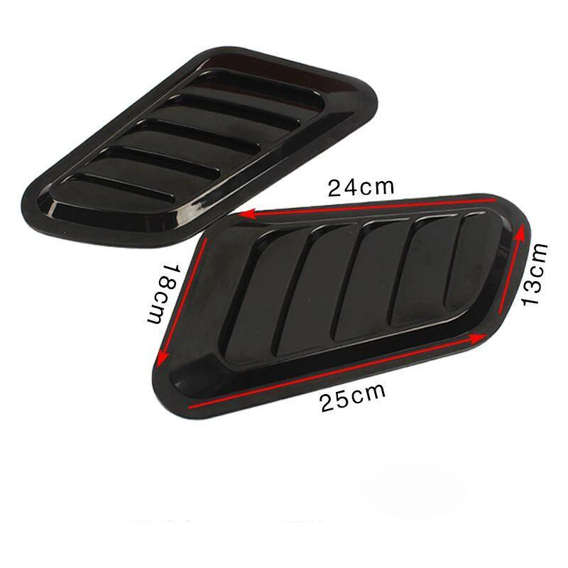 1 пара наклеек на крышку переднего двигателя автомобиля из АБС пластика