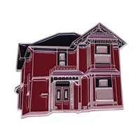 Victorian-style Charmed Halliwell Manor Enamel Pin Pretty Vintage Building House Badge Brooch