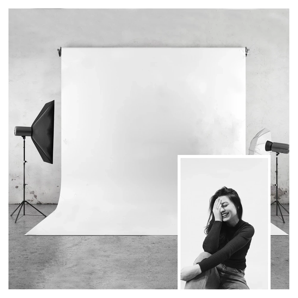

HUAYI Профессиональный Чистый белый Экран фон для фотосъемки с изображением студийных портретов фотосессия Опора фотографического фона (без ...