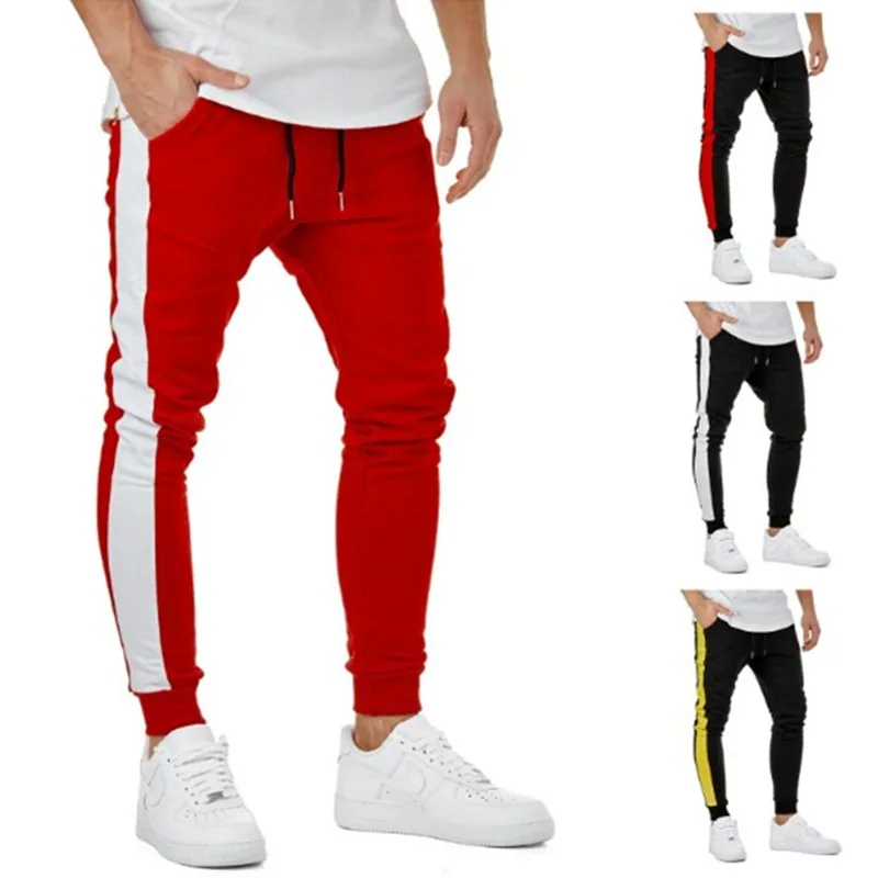 

Jogger Pants Zippers On Pants Legs Mens 2018 New Sports Gym Workout Streetwear Hip Hop Track Trousers Long Slacks Sweatpants