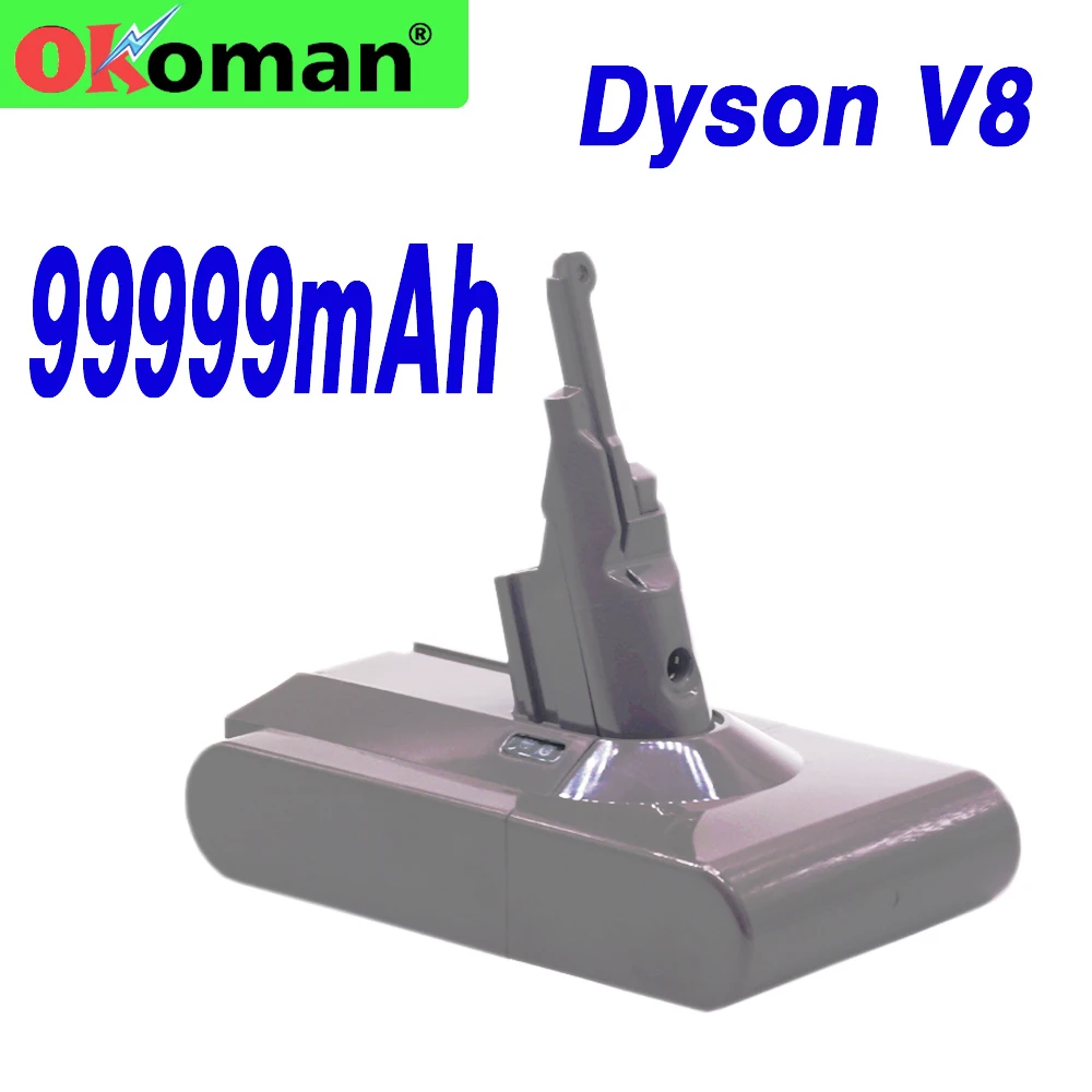 Литий-ионный беспроводной пылесос большой емкости 21 6 в 99999 мАч для Dyson V8 Замена