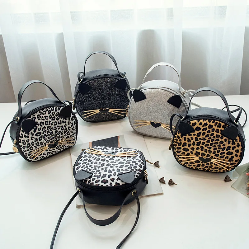Trend animal print handbag One-shoulder ladies European and American fashion crossbody shoulder bags XJM 18X6X16cm