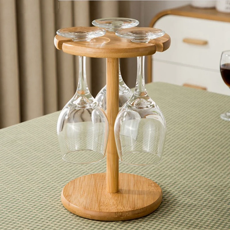 Сушилка для Винных Бокалов и держатель бутылок деревянная подставка Хранения