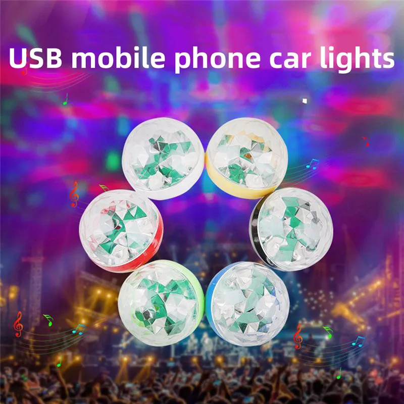 

Mini USB LED Atmosphere Light 5V Stage Car Magic Ball Disco Lamp Indoor RGB DJ Effect Lighting Home Party Holiday Light Dropship