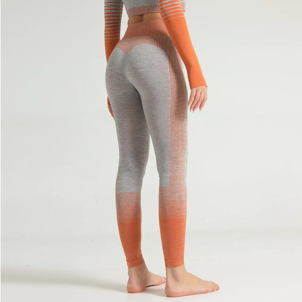 Леггинсы для фитнеса спортивные женские пуш ап облегающие с высокой талией