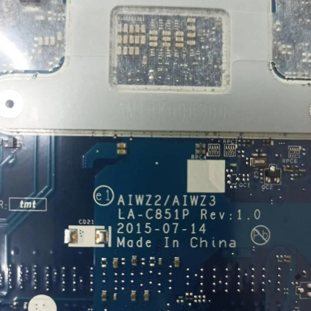 Verkaufen 500-15ISK Motherboard Mainboard Für Lenovo Ideapad 80NT AIWZ2/AIWZ3 LA-C851P CPU:I5-6200U GPU:AMD 2G FRU 5B20K34645 5B20K34645