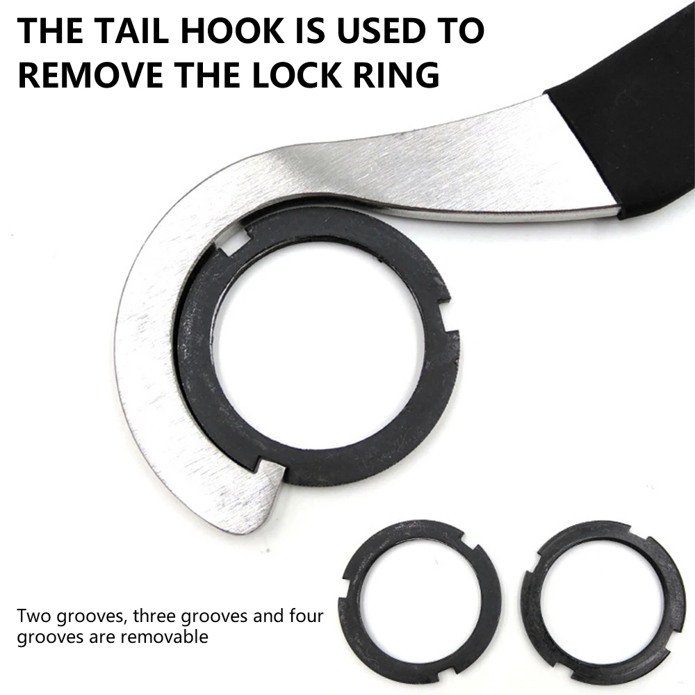

4 In 1 Bicycle Bottom Bracket Tail Lock Hook Wrench Spanner Bicycle Repair Parts Axle Bike Repair Tool