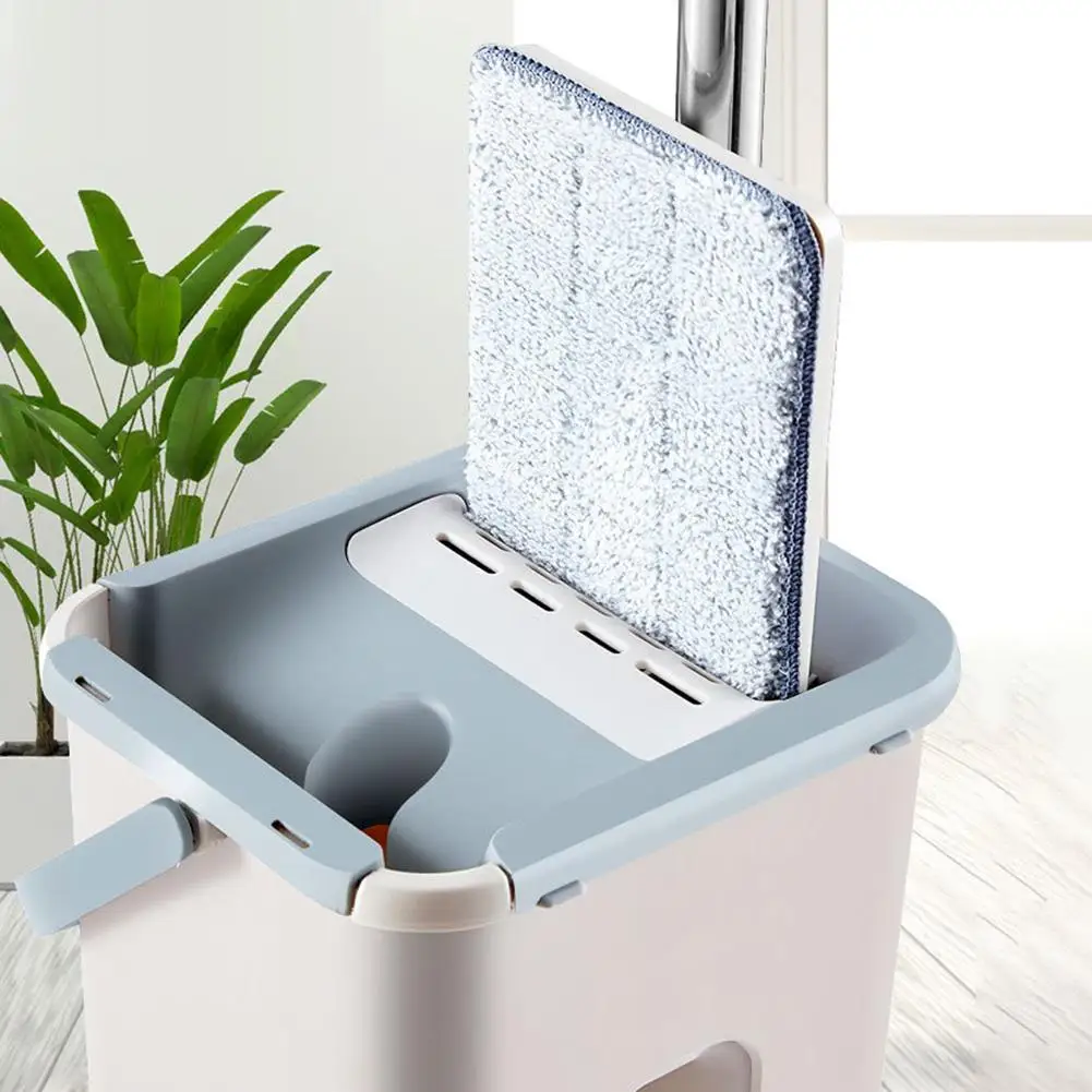Superfine Fiber Mop Cleaning Cloth for Automatic Spin Flat Squeeze Magic Lazy Hands Free All-inclusive Velcro Accessories | Дом и сад
