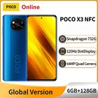 Смартфон POCO X3 NFC, глобальная версия дюйма, 6 ГБ ОЗУ, 128 Гб ПЗУ, Snapdragon 732G, 64-мегапиксельная четырехъядерная камера дюйма, 6,67 Гц, 120 мАч