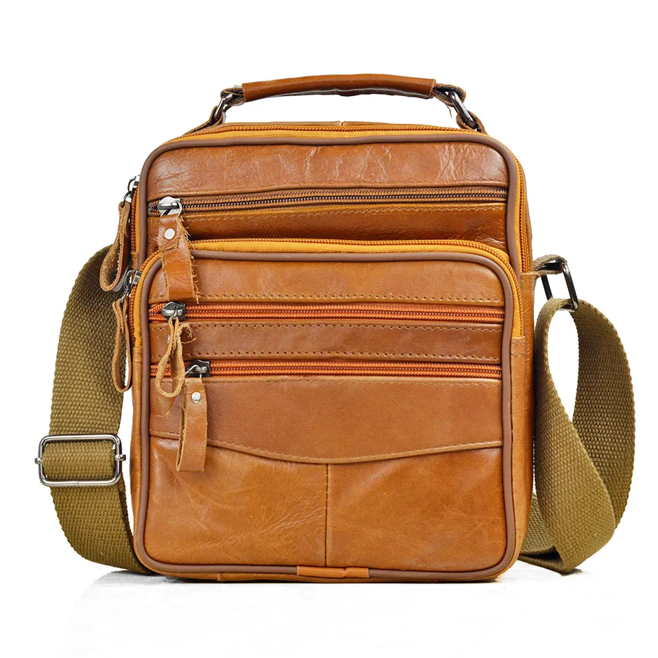 Мягкие сумки из натуральной кожи мужская кожаная деловая сумка-мессенджер