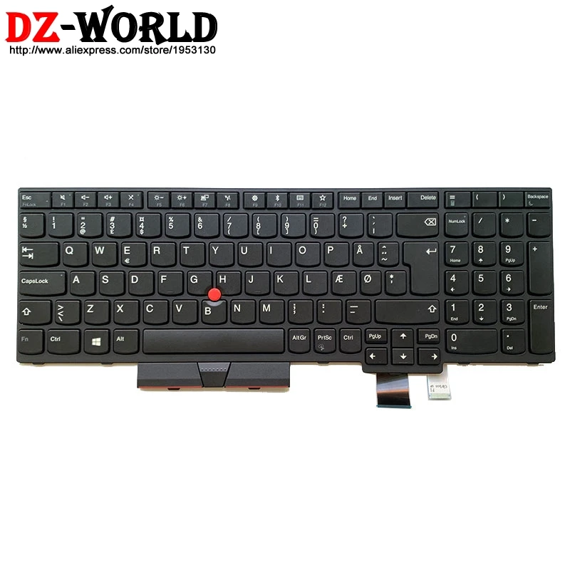 

New Original Danish Keyboard for Lenovo Thinkpad T570 P51S T580 P52S Laptop Danmark Teclado 01ER509 01EN937 SN20M07856