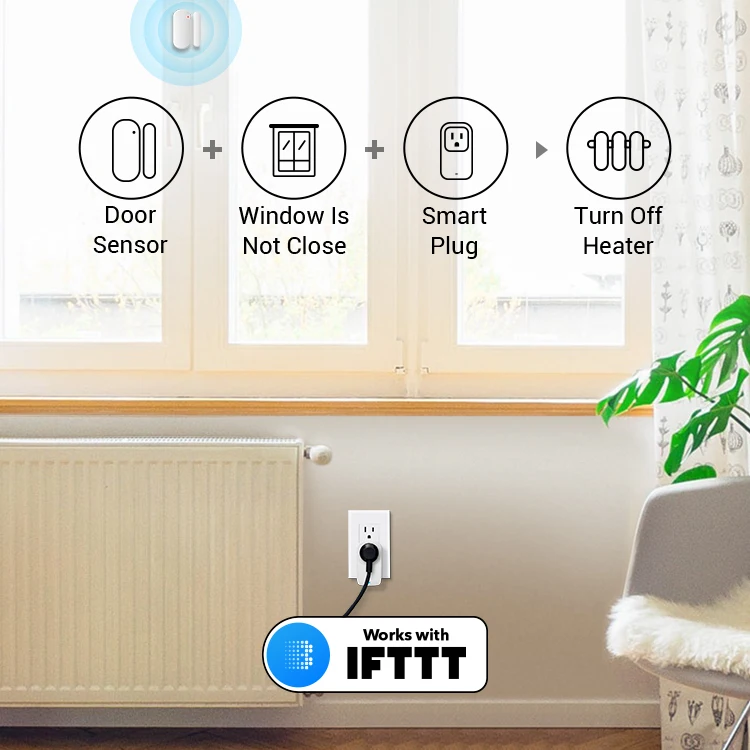 

Broadlink Smart Home Security Access Control System S3 Set Suitable for the elderly and children's security and anti-theft acces