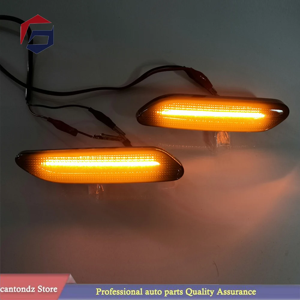 

For BMW MINI COOPER R60 R61 COUNTRYMAN PACEMAN Dynamic scroll flashing LED Side Marker Indicator Lamp Turn Signal Fender Lights