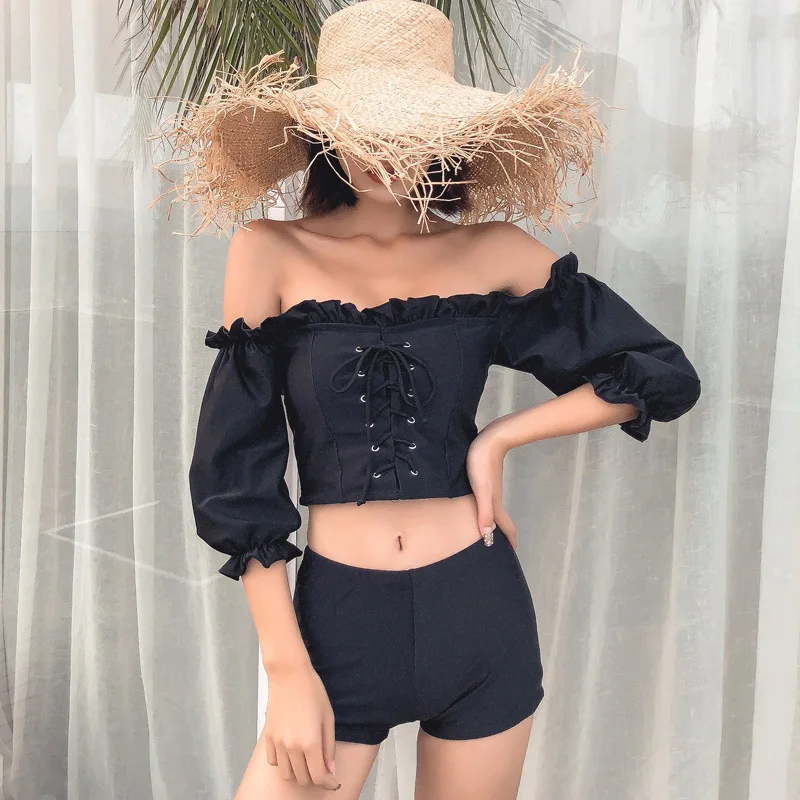 Женский сексуальный комплект бикини купальный костюм бандажная одежда для