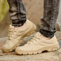 men military combat boots waterproof hiking travel shoes work shoes army tactical shoes breathable man sneakers desert boots