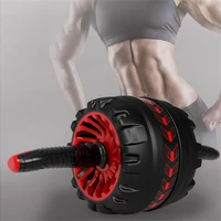 Ab Roller Automatic Rebound Abdominal Wheel 1.7m Smart Brake Mute with a Mat for Fitness Abs Core Workout Muscles Training