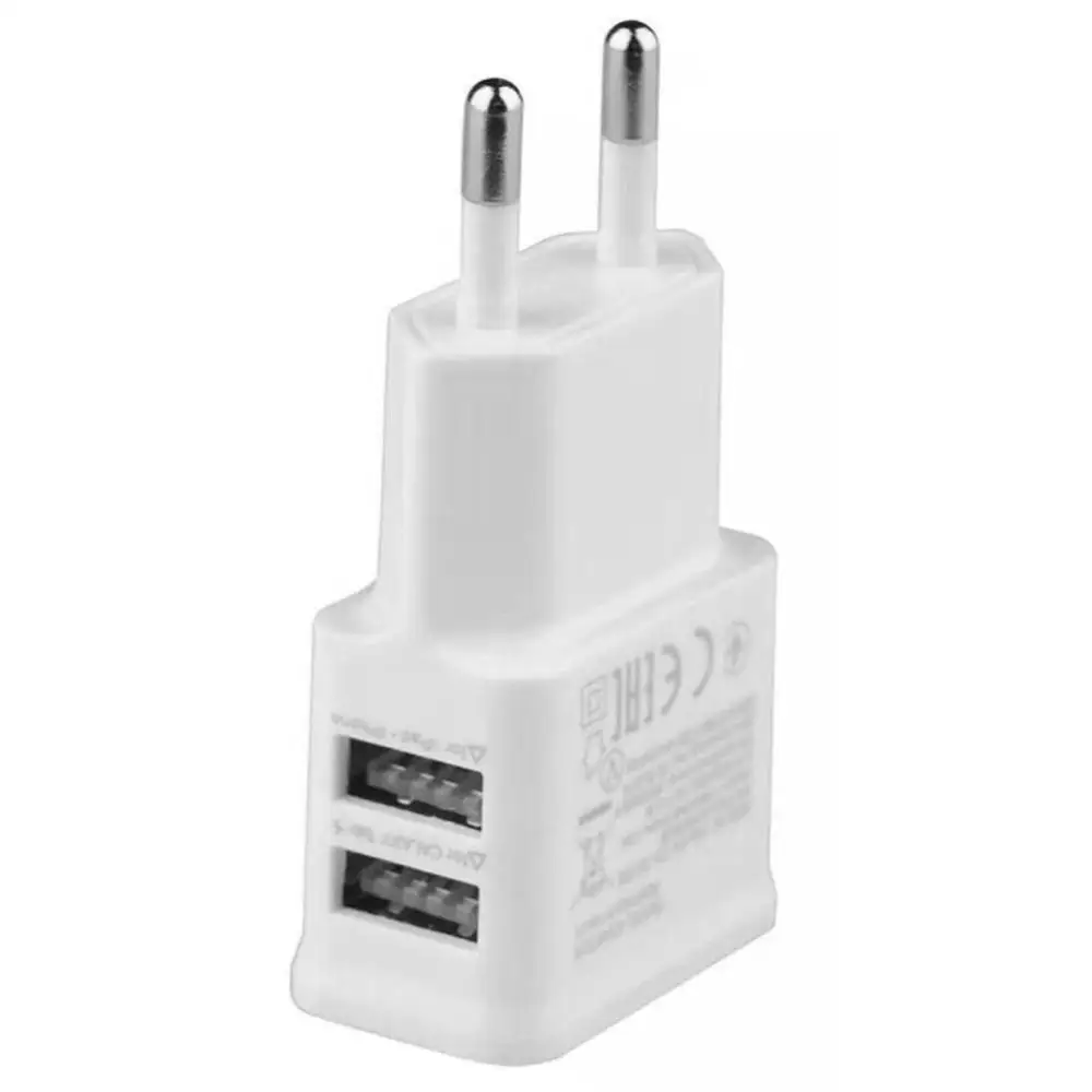 Универсальное настенное зарядное устройство USB 2 вилка стандарта ЕС и США для Samsung