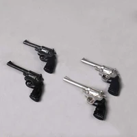16 metal revolver pistol toy gun model black silver soldier weapon toys viking fs013 for 12in action figure collection