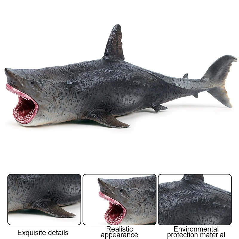 

Sea Life Model Simulation Seabed Great White Shark Billhead Shark PVC Garage Kit Bedroom Ocean Animal Decoration Boy'S Toys