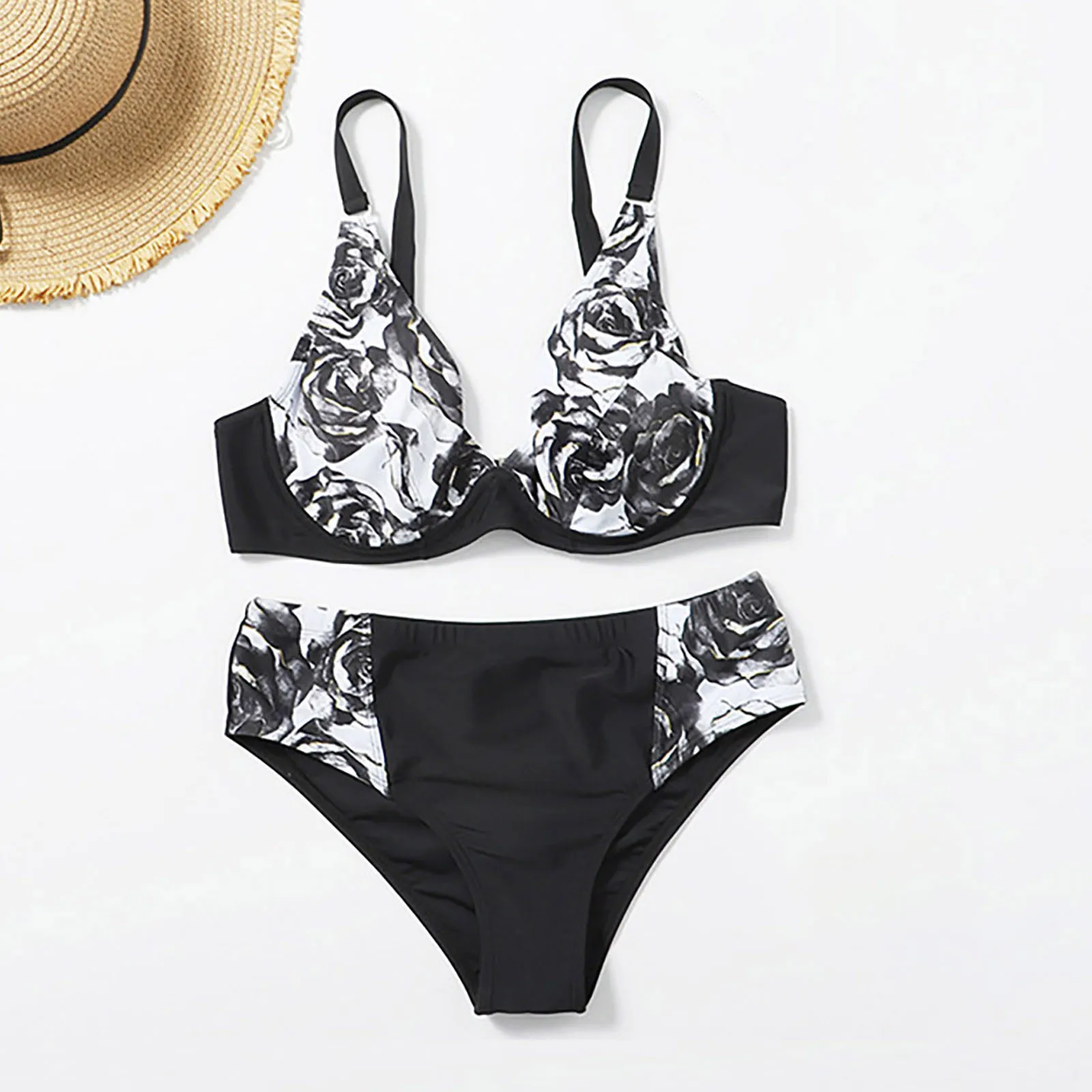 

Sexy Women's Large Swimsuits Beach Bikini Push Up Female Swimwear Bikinis Set Swim Swimming Bathing Suit Biquini