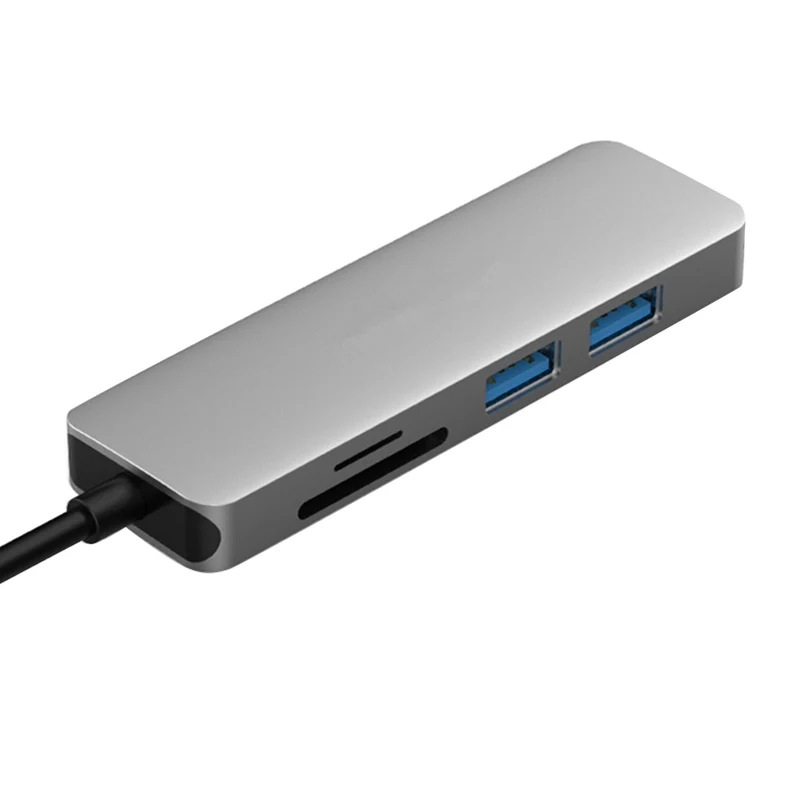 USB-C концентратор HDMI адаптер 5 в 1 ключ usb type-C к кард-ридер 2 порта X-Best |