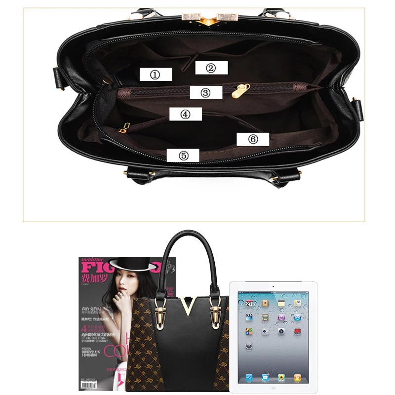 2 шт. комплект женских сумок кожаная сумка женские сумки дизайнерская женская