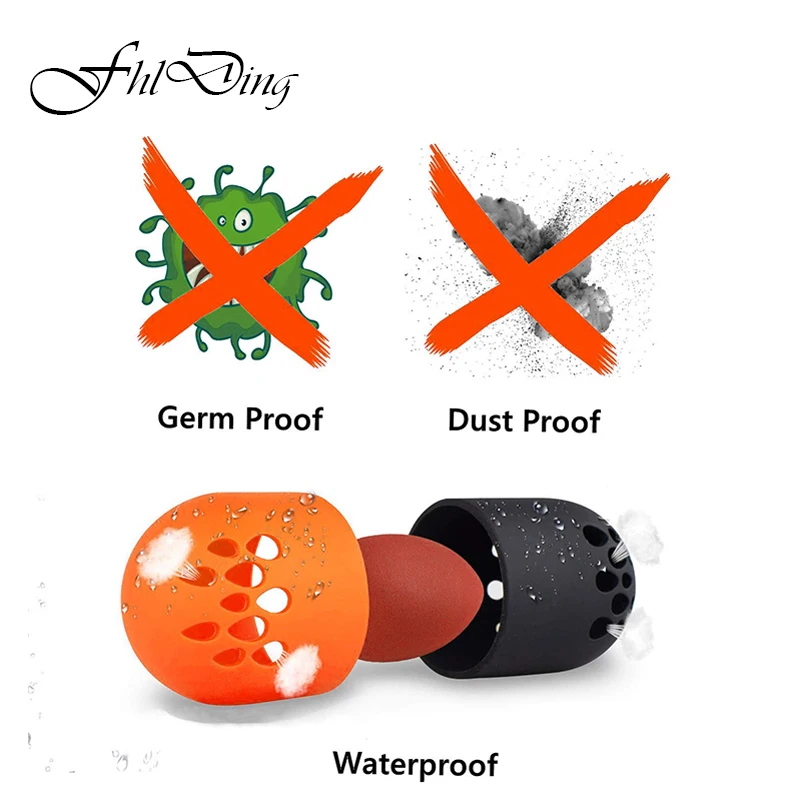 Мягкий силиконовый держатель для сушки пудры 1 шт. косметический Чехол губка