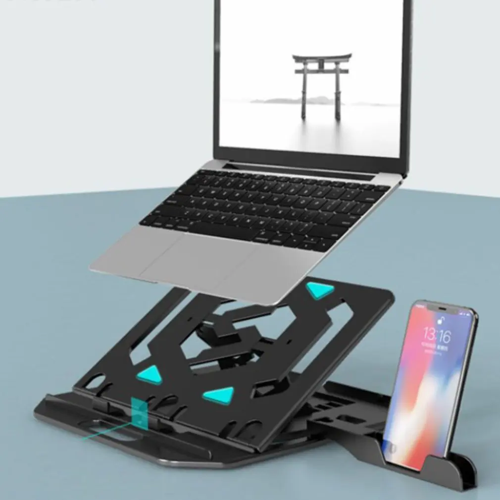 

Adjustable Foldable Laptop Stand Non-Slip Desktop Notebook Holder 360 Degree Rotatable Chassis Laptop Stand