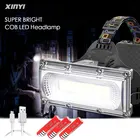 Налобный фонарь Super COB, светодиодный, перезаряжаемый от USB, 3 режима, для кемпинга