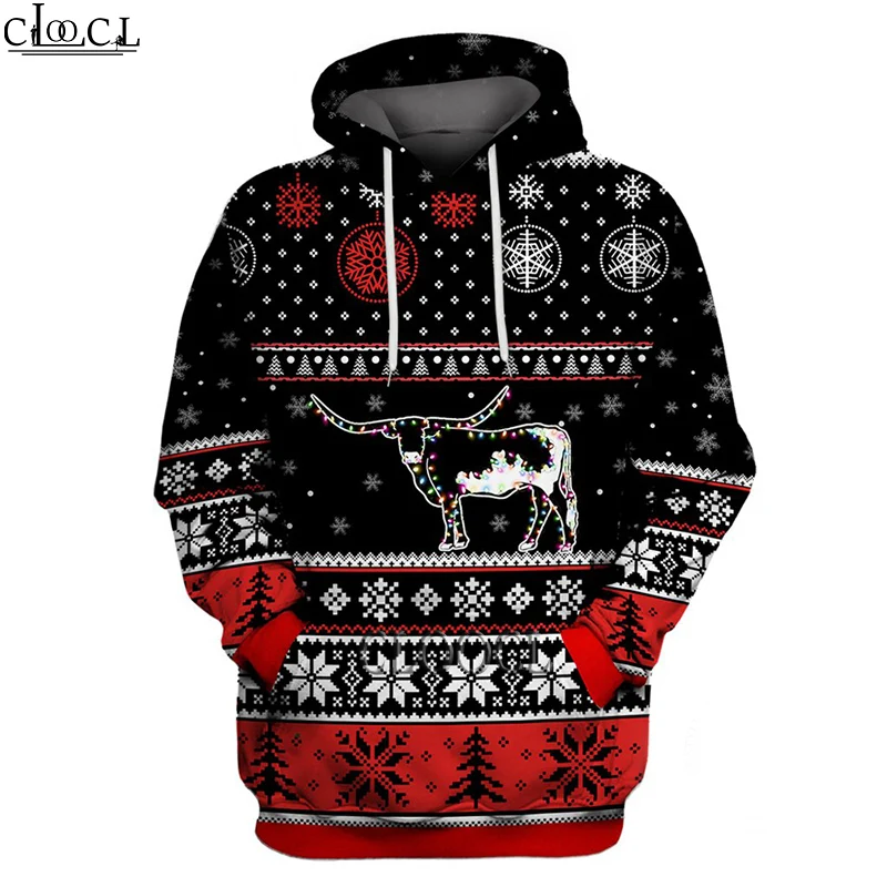 

CLOOCL Farmer Cow Merry Christmas 3D Print Pullover Men Women Hoodies Fashion Sweatshirts Casual Tracksuit Tops Drop Shipping