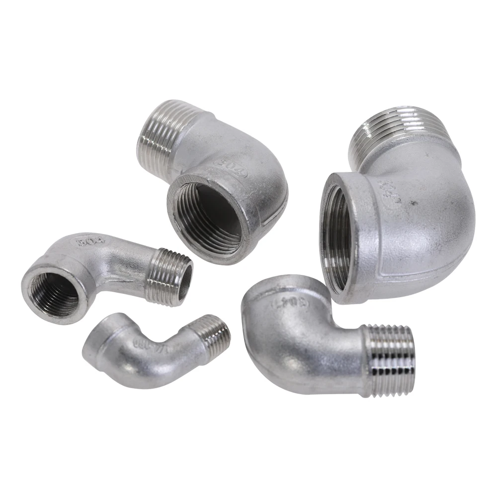 304 нержавеющая сталь 90 градусов трубы фитинги 1/4 'ɱ/2'' DN8 DN10 DN15 DN20 |