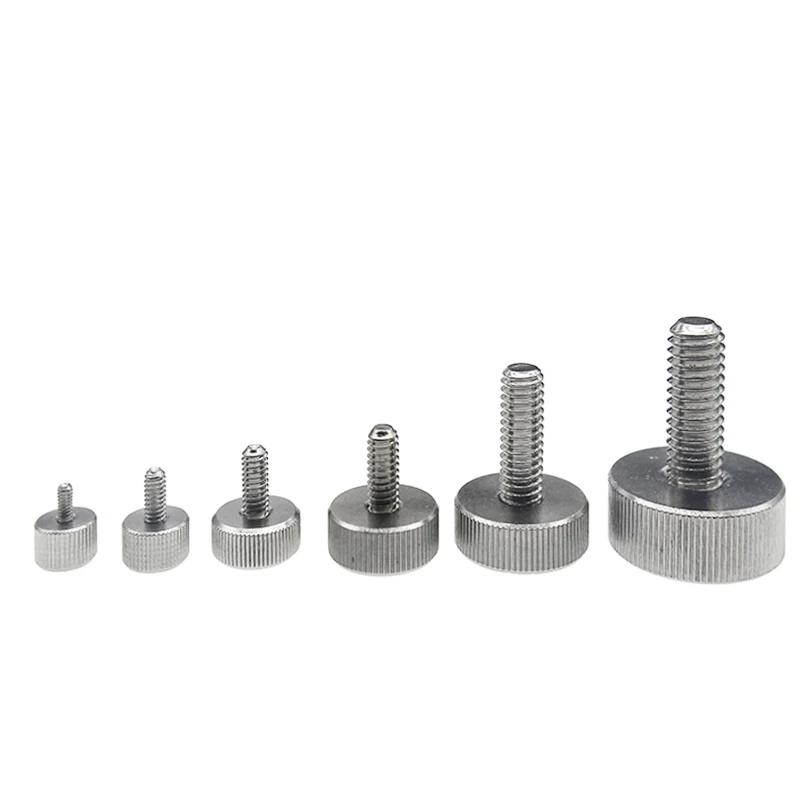 304 Stainless Steel Flat Head Handle Thumb Screw GB835 Knurled Big Round Adjusting Bolt Advertising Nail M3 M4 M5 M6 | Обустройство