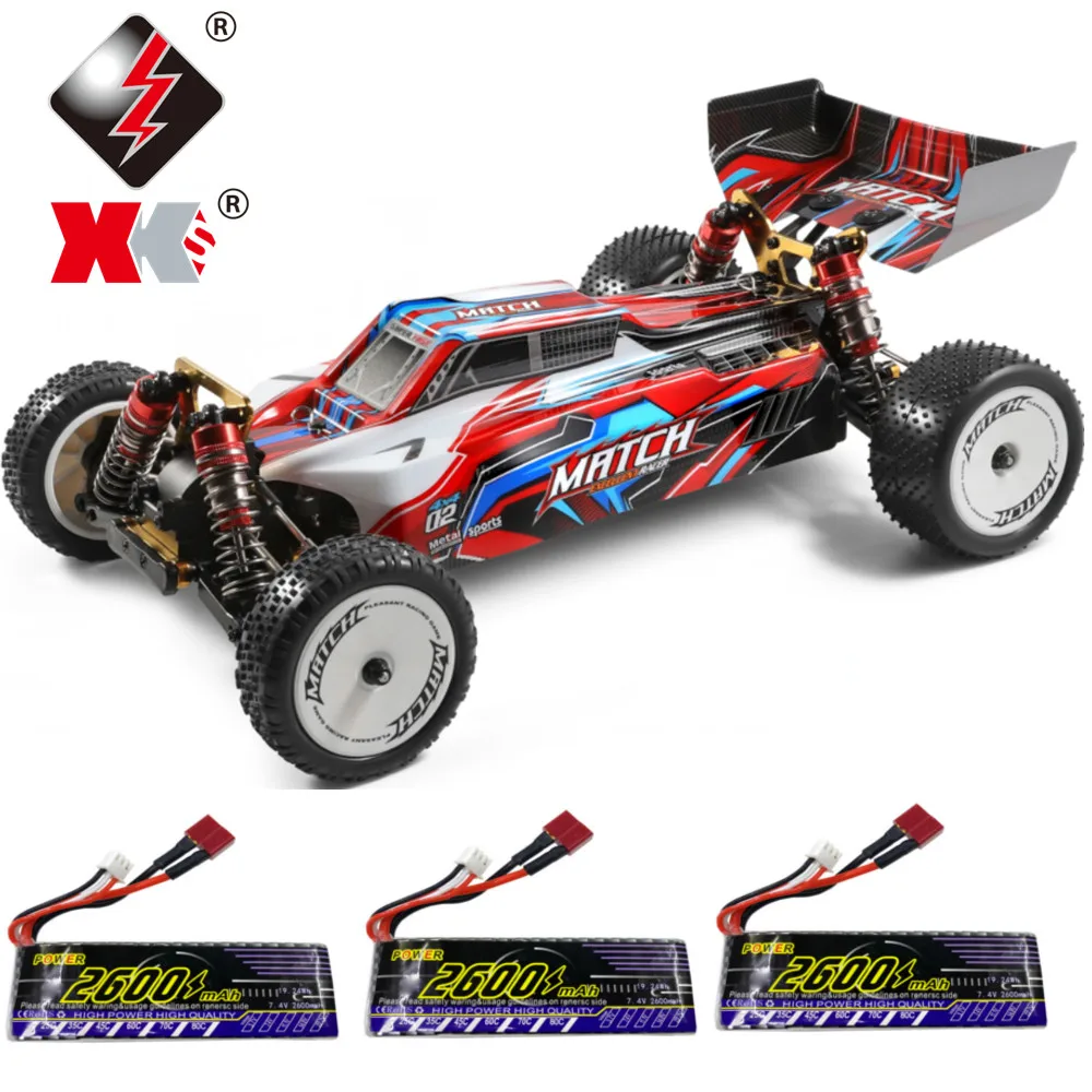 

Wltoys 104001 RTR Two/Three Upgraded 2600mAh RC Car 1/10 2.4G 4WD Vehicles 45km/h Metal Chassis Vehicles Models Toys Machine
