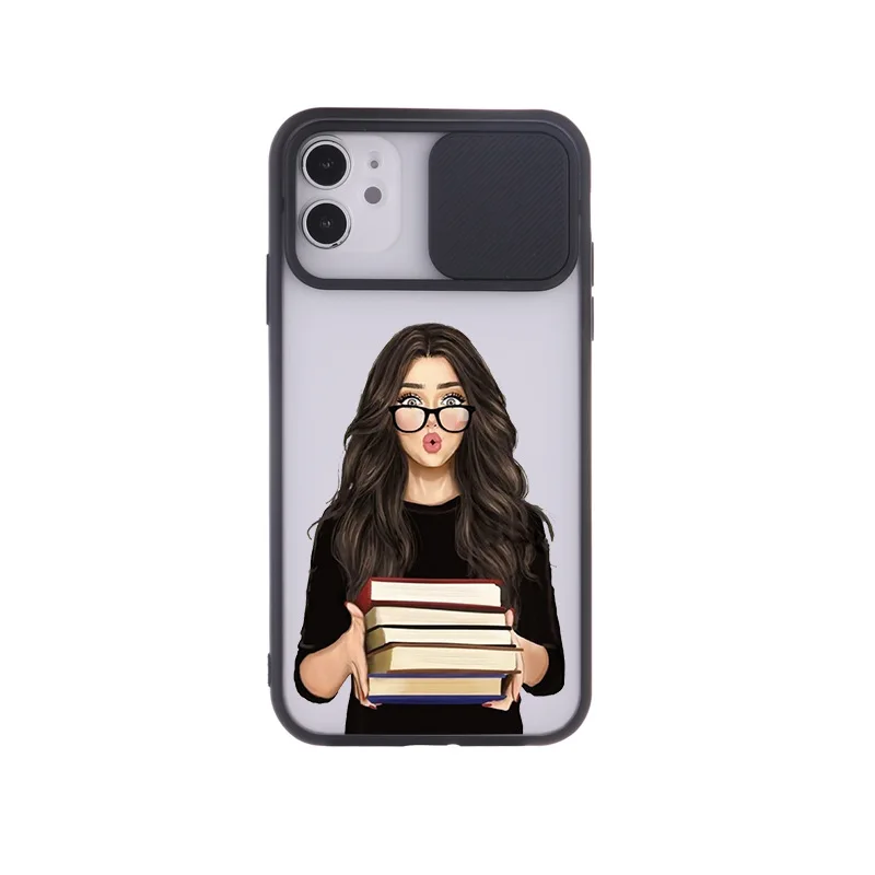 

Camera Protection Fashion Girl Pattern Phone Case For iPhone 12 11 Pro Max X XR XS Max 7 8 Plus Bumper Back Cover Coque