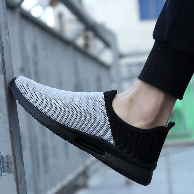 

Новинка, модная мужская обувь с низким верхом, Весенняя легкая дышащая обувь на плоской подошве